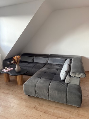 Ecksofa anthrazit grau - anthrazit,