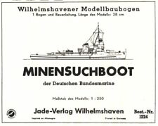 Wilhelmshavener Modellbaubogen 1224 Jade-Verlag - Minensuchboot Typ 40 - 1:250