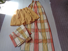 2 x Dekoschal + Querbehang Vorhang - Set 3tlg. neuwertig