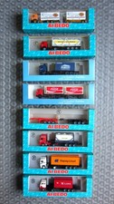 8 Albedo LKW Modelle H0 1:87 Eisenbahnzubehör unbespielt in Original Verpackung