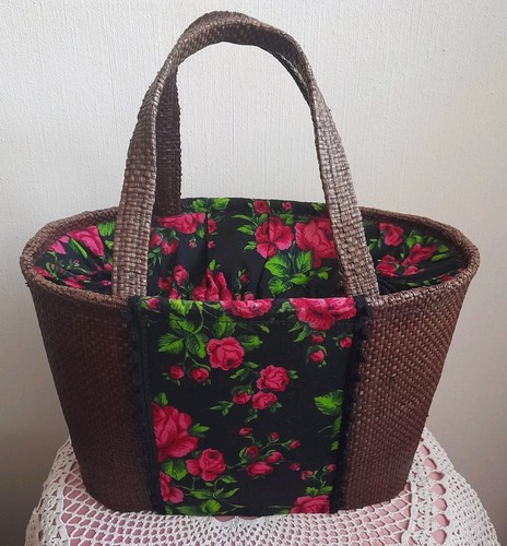 Vintage korbtasche - vintage,