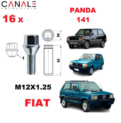Radschraubensatz fiat panda - radschraubensatz,