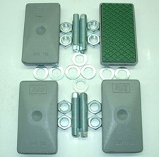 4 Maschinenfüße NEU 160x85 M20x100 grau Fräsmaschine/Drehmaschine