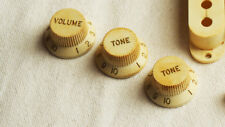 Aged Vintage Knöpfe Poti Knobs (3) for Strat Stratocaster Relic Fcustom