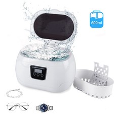 600ml Digital Ultraschallreiniger Reinigungsgerät Brillen Schmuck Reiniger Timer