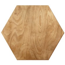 Holz Hexagon Birke rustikal