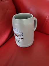 Bierkrug Lohrer Bier, alte Mainbrücke 0,5 Ltr, Sammlungsauflösung unbenutzt