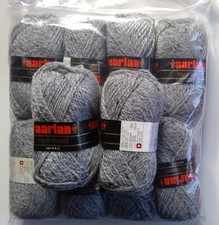 10 Knäuel aarlan Royal-Tweed grau Wolle Polyacryl 500g