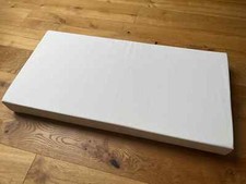 Schallabsorber aus Akustikschaumstoff, 100x50x10cm, Weiß, Baumwolle Kreppband