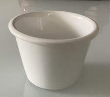 Blumentopf Übertopf Keramik  Durchmesser 10 cm  Höhe 8 cm Weiß Glänzend