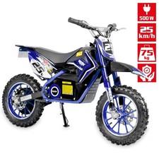 Elektro Pocketbike Blau 54502 Kindermotorrad 500Wbis 25 km/h, 36V 8Ah , ID7094
