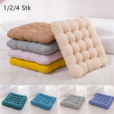 1/2/4er Set Stuhlkissen Sitzkissen Sitzpolster Stuhlauflage 40x40 Cm Quadratisch