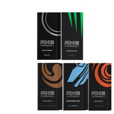 5tlg. Mix-Set | Axe Aftershave Africa | Black | Temptation | Alaska | Moschus