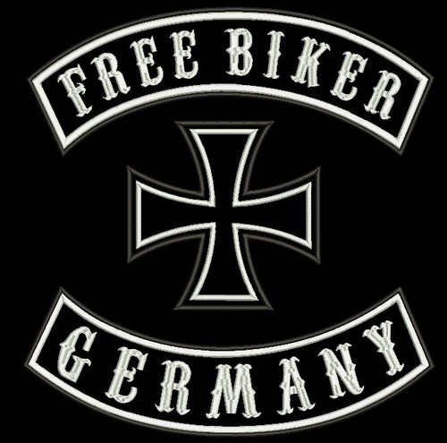 Back patch free biker - free,