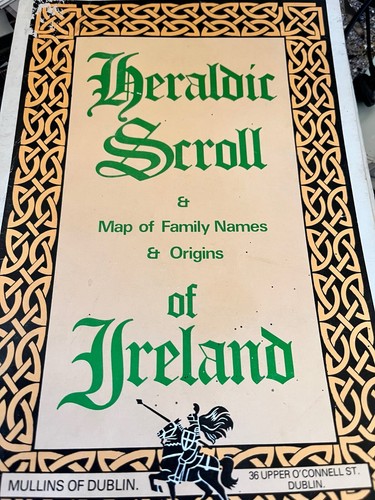 Heraldic scroll map of - scroll, &