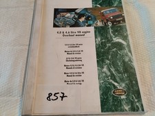 857 Land Rover Werkstatthandbuch 4.0 und 4.6L V8 Motor Überholungsanleitung