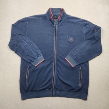 Engbers Strickjacke Herren Sweater Gr. 3XL Jacke Stoff Strick Blau Baumwolle