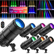 10x  LED RGBWYP+CYAN 70W Spot Scheinwerfer Bühnenlicht Fernbedienung DJ Disco