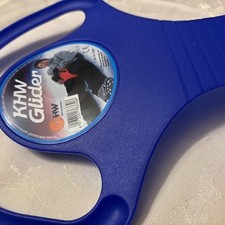 KHW Glider Schnee Schlitten Blau Kunststoff Made in Germany Sitzend Winter Sport