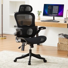 Reclinable Office Chair Höhe Armlehne Kopfstütze Einstellbare Mesh Ergonomische