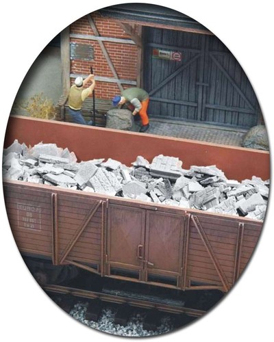 Bauschutt trümmer grau 150g - trümmer, grau,