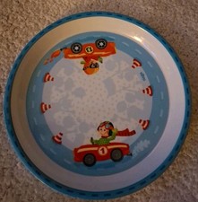 HABA lustiger Kinderteller Melamin-Teller Rennfahrer Formel1 18cm