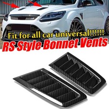 Paar Motorhaube Lüftungsschlitze Haube Kohlefaser Für Ford Focus RS ST MK2 ABS