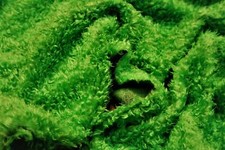 CURLY Teddy Kunstfell Stoffmaterial - LIMETTENGRÜN