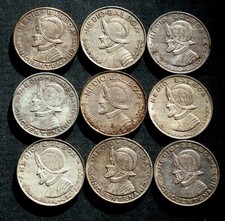 9 Panama Silver Half Balboa
