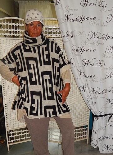Cooler warmer strick poncho - strick,