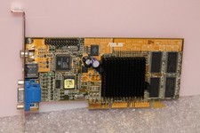 AGP Grafikkarte ASUS V7100(T) Nvidia Geforce 2 MX - 32MB SDRAM VGA RCA S-Video