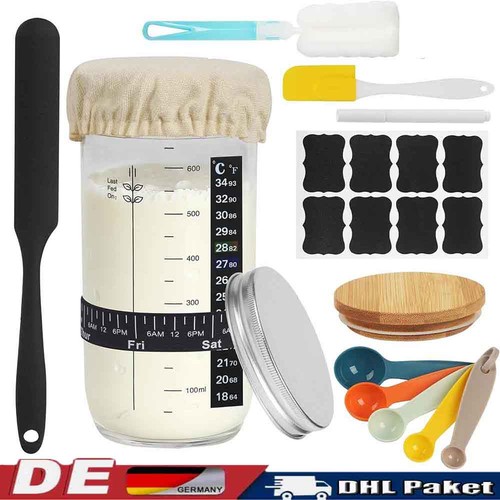 Sauerteig starter set glas - set,