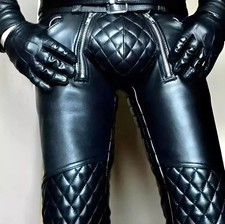 Herren Echtlederhose Punk Kink