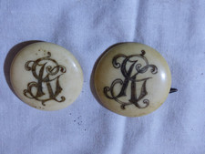 seltene, alte Manschettenköpfe, Durchmesser 3,7 cm - Vintage