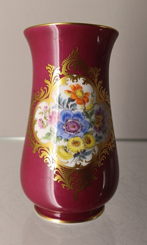 Meissen porzellan vase purpur - porzellan,