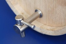 METALL ZAPFHAHN HAHN WEINFASS WINE BARREL METAL PIPE TAP MESSING BRASS OAK MINI