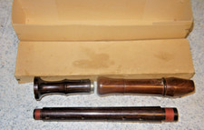 Sehr seltene Alt-Flöte CARADL (Oscar Adler) in PALISANDER 30-40er Jahre OVP WOW!
