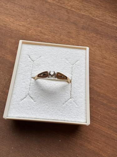 585 gold diamantring vintage - gold,