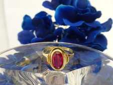 Femininer Gold-Ring mit Topas in Gold 333 / 8 kt