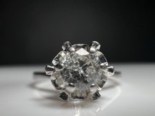 750 18K Weißgold Vintage