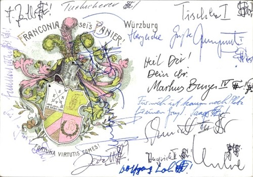 Studentika würzburg corps - studentika,