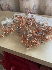 Zwei Lichterketten von Tchibo, kupferfarbene Zweige