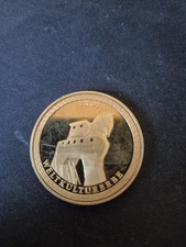 Medallie Sonderprägung Troja Weltkulturerbe Türkische Ägäis 24 Karat Gold
