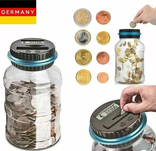 Money box with counter - ,, coin