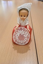 alte kleine Puppe Arme und Beine beweglich, Schlafaugen   für Puppenhaus