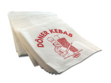 Dönertüten - Dönertaschen / Döner Kebab Verpackung - 16x16cm - Weiß mit Aufdruck