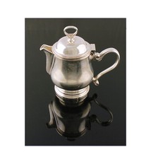Kaffeekanne Teekanne klein versilbert Sambonet Contour Italy - Gebraucht