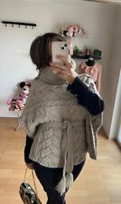 Stefanel Damen Poncho Pullover Cape Gr. M