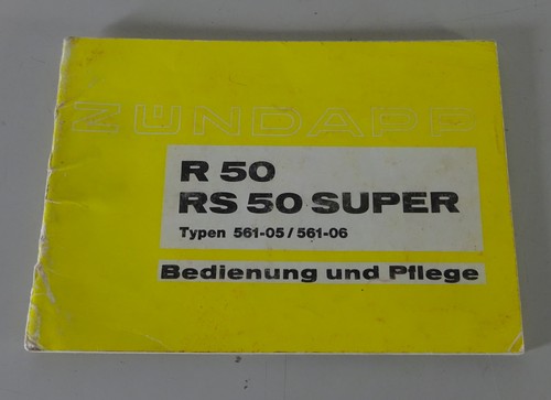 Betriebsanleitung zündapp - betriebsanleitung,