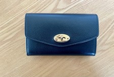 Mulberry Portemonnaie Flip Lock Wallet Black Schwarz Geldbeutel 
